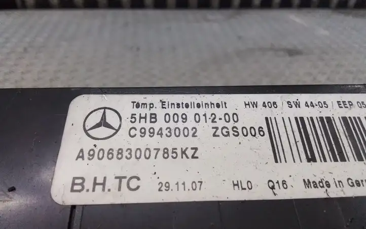 Mercedes-Benz Sprinter W906 (2006 - 2018) 5HB00901200 Блок управления климат-контролем — фото 2