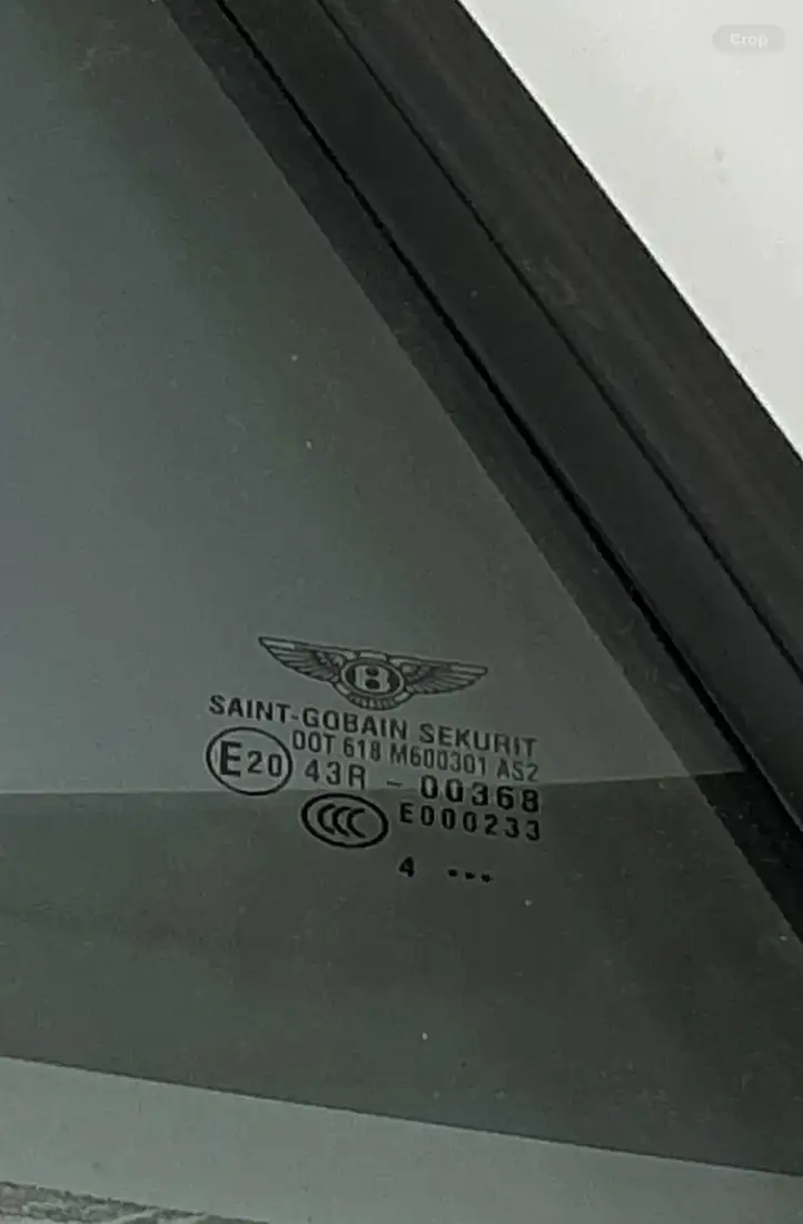 Bentley Continental (2003 - 2017) 43R00368 Заднее боковое стекло — фото 5