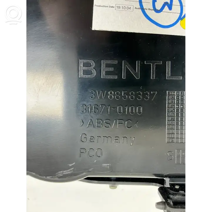 Bentley Continental (2003 - 2017) 3W8858337 Другая деталь консоли (туннеля) — фото 4