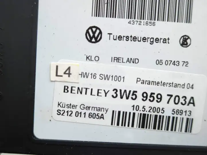 Bentley Flying Spur (2005 - 2012) 3W5959703A Стеклоподъемник задней двери — фото 8