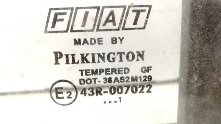 Fiat Doblo (2000 - 2009) DOT36AS2M129 Заднее боковое стекло — фото 6