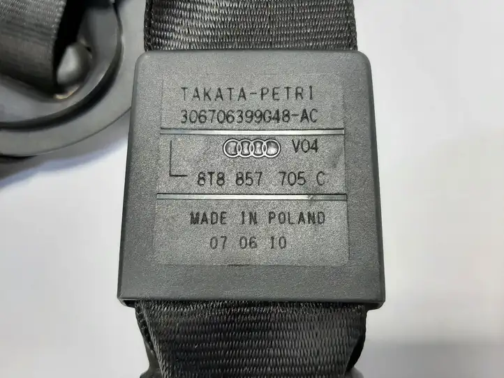 Audi A5 8T 8F (2007 - 2011) 8T8857705C Передний ремень безопасности — фото 5