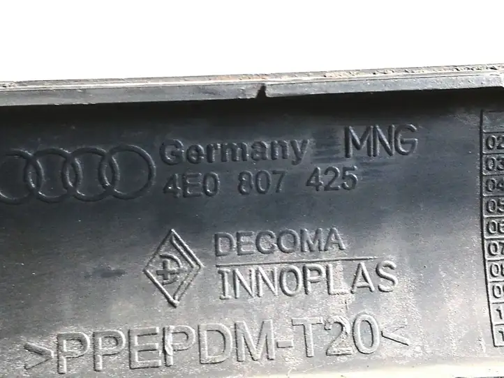 Audi A8 S8 D3 4E (2002 - 2005) 4E0807425 Нижняя часть заднего бампера — фото 4