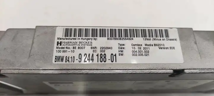 BMW 5 F10 F11 (2009 - 2016) 9244188 Bluetooth модуль — фото 6