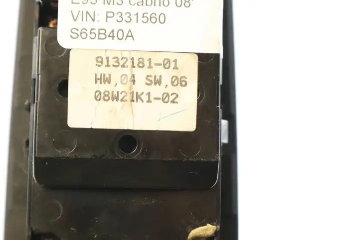 BMW 3 E92 E93 (2005 - 2014) 9132181 Кнопка стеклоподъемников — фото 2
