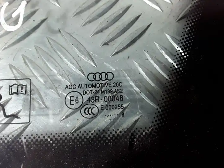 Audi A4 S4 B8 8K (2007 - 2011) DOT24M189AS2 Заднее боковое стекло — фото 2