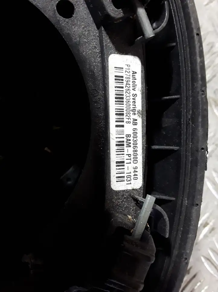 Saab 9-3 Ver2 (2003 - 2007) 600306800D Крышка airbag рулевого колеса — фото 2