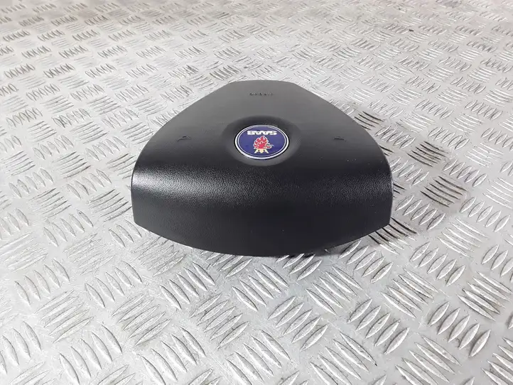 Saab 9-3 Ver2 (2003 - 2007) 600306800D Крышка airbag рулевого колеса — фото 6