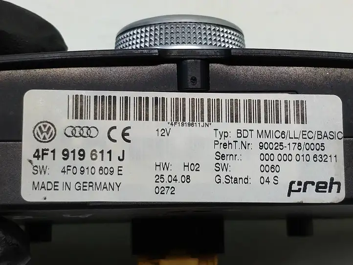 Audi A6 S6 C6 4F (2008 - 2011) 4F1919611J Контроллер мультимедийной системы — фото 8