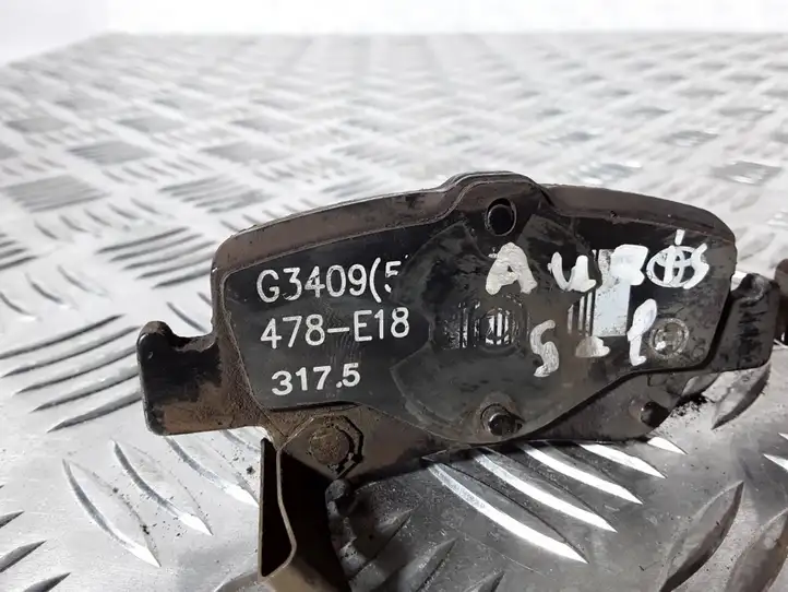 Toyota Auris E180 (2012 - 2018) G3409 Задние тормозные колодки — фото 2