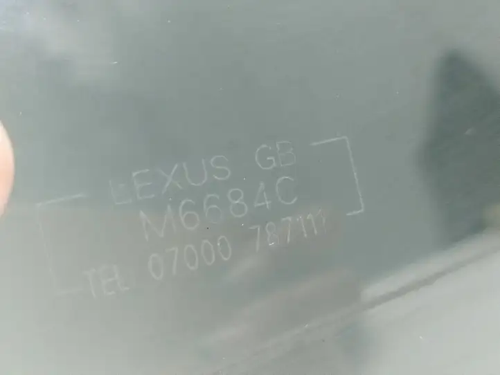 Lexus RX 330 - 350 - 400H (2003 - 2006) 07000787111 Стекло задней двери — фото 4