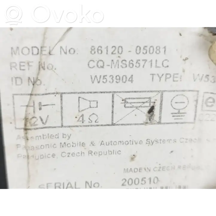 Toyota Avensis T250 (2006 - 2009) 8612005081 Магнитола / мультимедийная система — фото 9