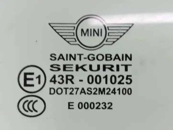 Mini One Cooper Coupe R56 (2004 - 2014) 43R001025 Стекло передней двери — фото 9