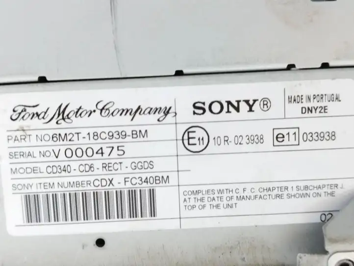Ford S-MAX (2006 - 2010) 6M2T18C939BM Магнитола / мультимедийная система — фото 9