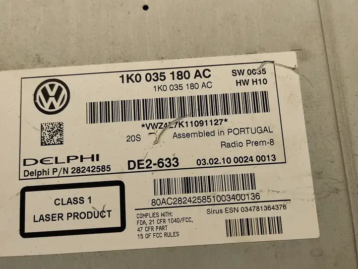 Volkswagen Tiguan (2007 - 2011) 1K0035180AC Магнитола / мультимедийная система — фото 3