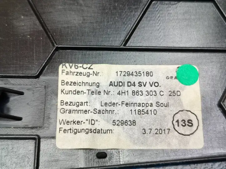 Audi A8 S8 D4 4H (2013 - 2017) 4H1863303C Передняя боковая обшивка салона — фото 8