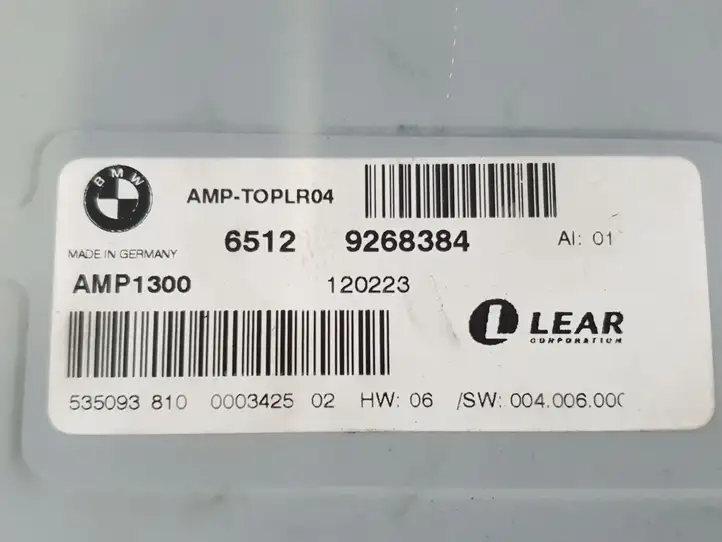 BMW 6 F12 F13 (2010 - 2018) 65129268384 Усилитель звука — фото 4