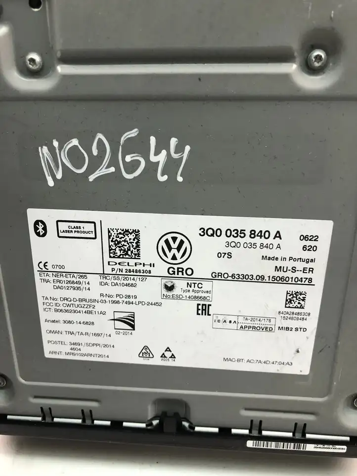Volkswagen PASSAT B8 (2015 - ) 3Q0035840A Магнитола / мультимедийная система — фото 4