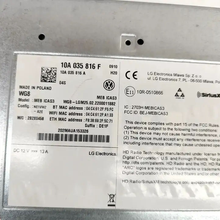Volkswagen ID.4 (2020 - ) 10A035816F Магнитола / мультимедийная система — фото 6