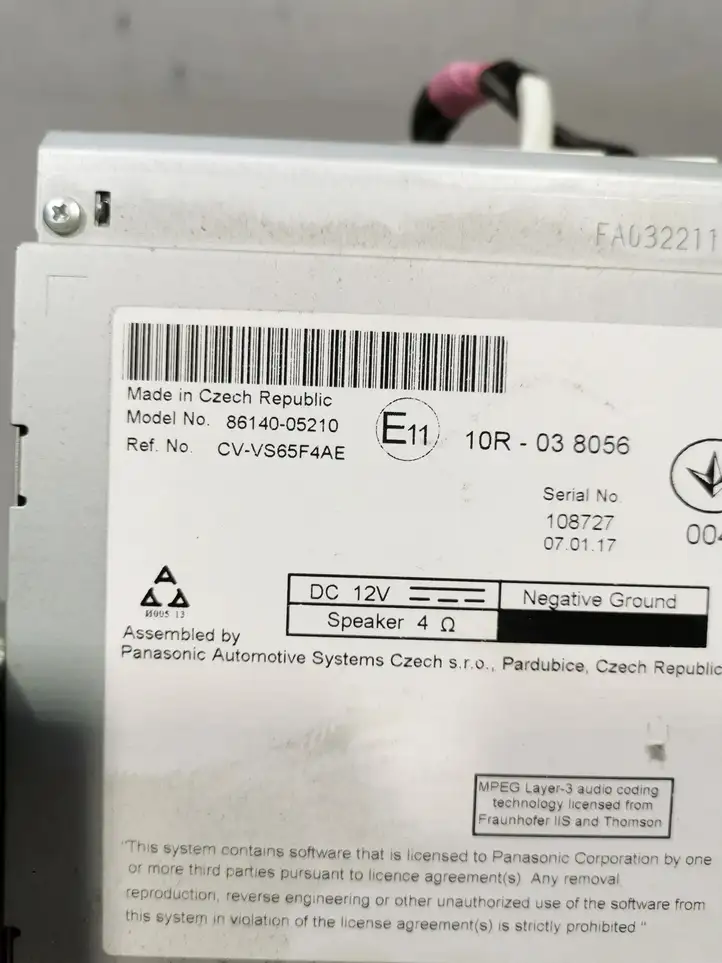 Toyota Avensis T270 (2015 - 2018) 8614005210 Магнитола / мультимедийная система — фото 4