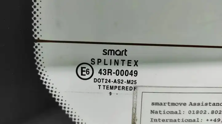 Smart ForTwo I (2000 - 2007) 43R00049 Заднее стекло — фото 3