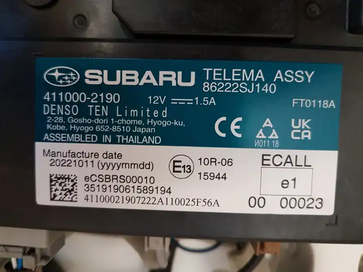 Subaru Forester SK (2018 - 2025) 86271SJ320 Магнитола / мультимедийная система — фото 10