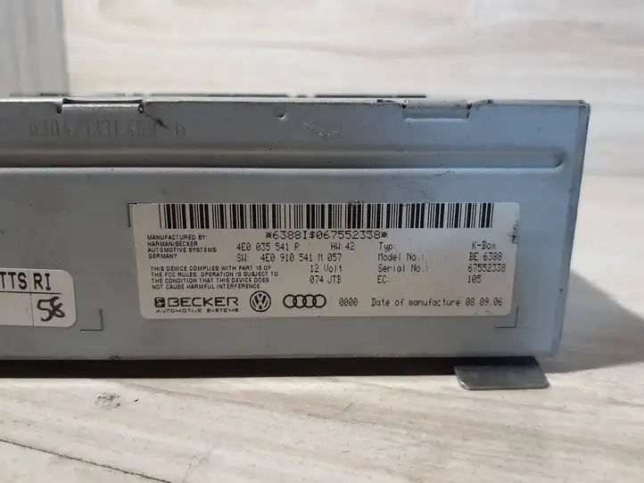 Audi Q7 4L (2005 - 2009) 4E0035541P Магнитола / мультимедийная система — фото 4