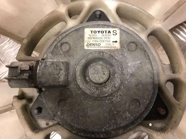 Toyota Avensis T250 (2003 - 2006) 163630H030 Электровентилятор радиатора — фото 2