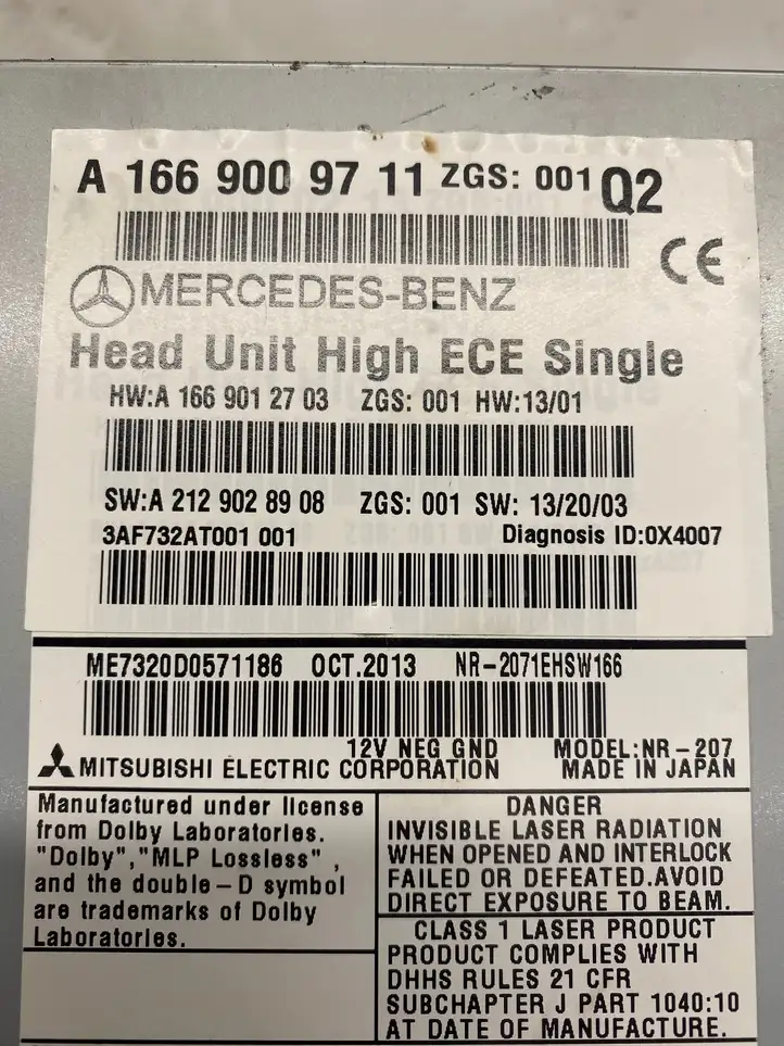 Mercedes-Benz ML W166 (2012 - 2017) A1669009711 Магнитола / мультимедийная система — фото 9
