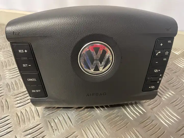 Volkswagen Touareg I (2002 - 2010) 7L6880201CT Подушка безопасности руля — фото 2