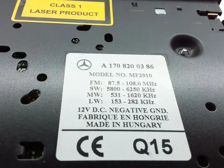 Mercedes-Benz A W168 (1997 - 2004) A1708200386 Магнитола / мультимедийная система — фото 5