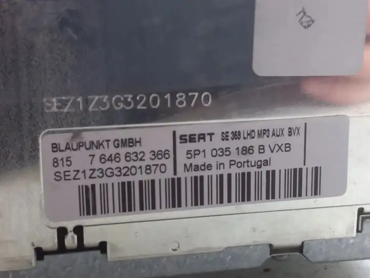 Seat Altea (2004 - 2009) 5P1035186B Магнитола / мультимедийная система — фото 6