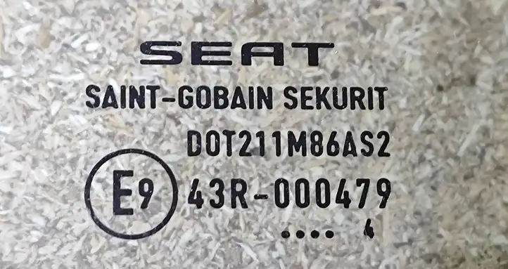 Seat Altea (2004 - 2009) 43R000479 Стекло передней двери — фото 3