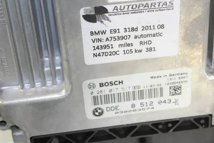 BMW 3 E90 E91 (2005 - 2012) 8512043 Комплект системы зажигания — фото 5