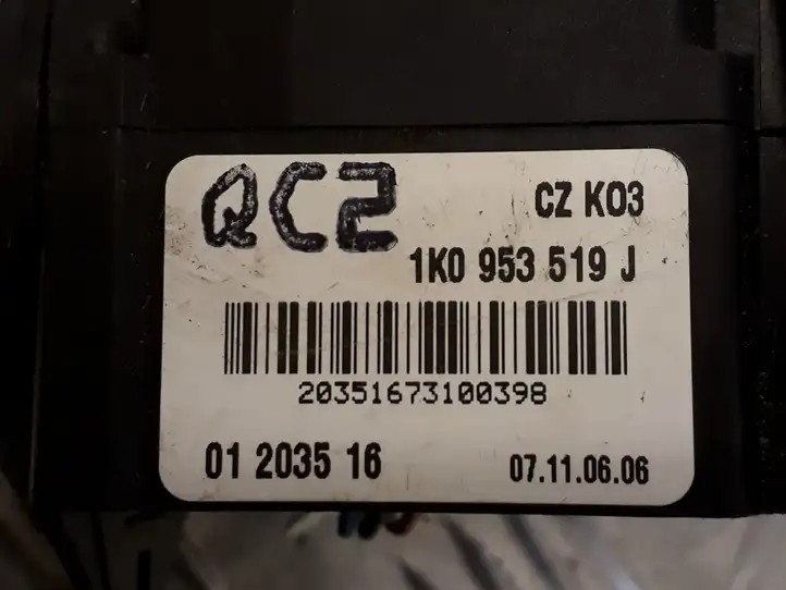 Skoda Octavia Mk2 (1Z) (2004 - 2013) 1K0953519J Переключатель стеклоочистителей — фото 2