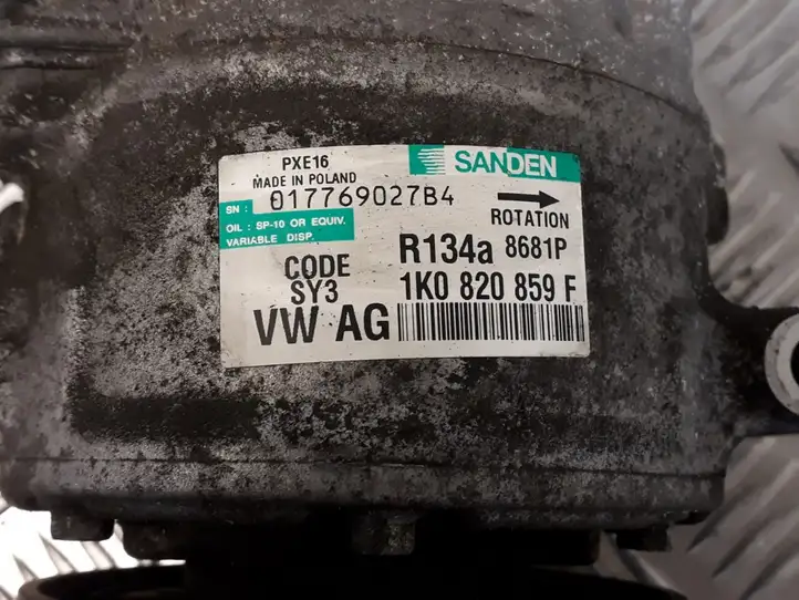Volkswagen PASSAT B6 (2005 - 2010) K0820859F Компрессор (насос) кондиционера воздуха — фото 3
