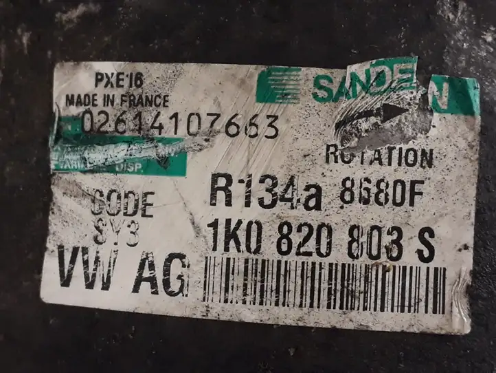 Seat Leon (1P) (2005 - 2012) 1K0820803S Компрессор (насос) кондиционера воздуха — фото 2