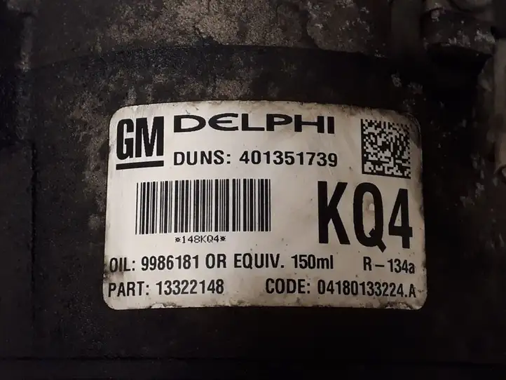 Opel Astra H (2004 - 2009) 401351739 Компрессор (насос) кондиционера воздуха — фото 3