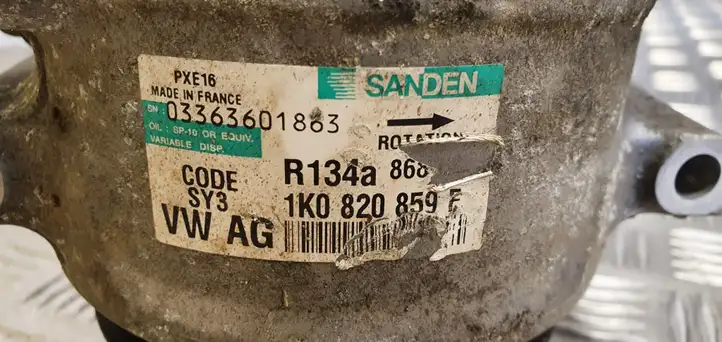 Seat Leon (1P) (2005 - 2012) 1K0820859F Компрессор (насос) кондиционера воздуха — фото 3