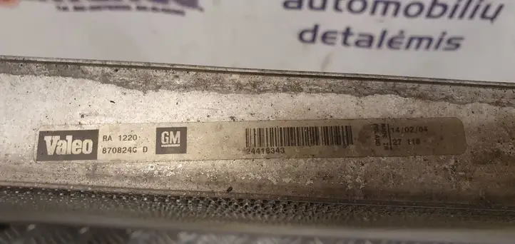 Opel Signum (2002 - 2008) 870824G Радиатор охлаждающей жидкости двигателя — фото 2