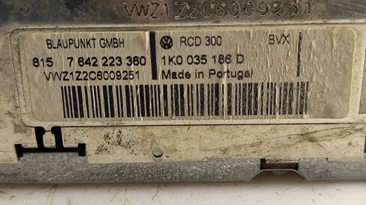 Volkswagen Touran I (2003 - 2010) 1K0035186D Магнитола / мультимедийная система — фото 5