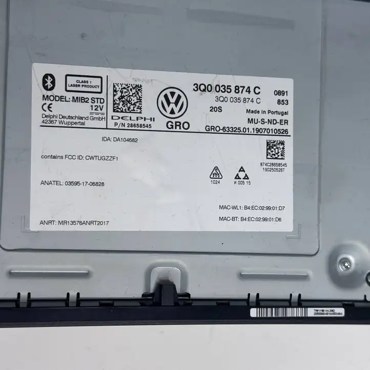 Volkswagen Golf VII (2013 - 2019) 5g6919605b Магнитола / мультимедийная система — фото 6