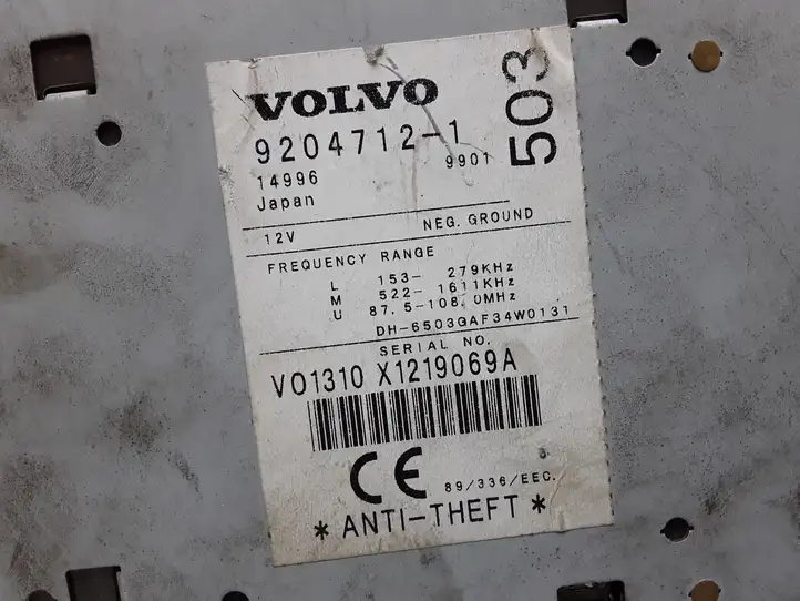 Volvo S40, V40 (2000 - 2004) 9204712 Магнитола / мультимедийная система — фото 3