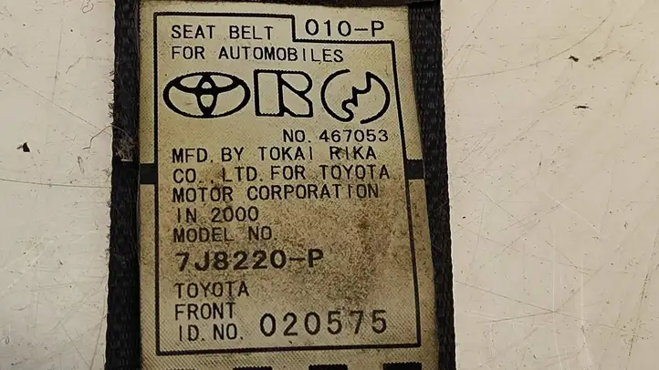 Toyota Yaris Verso (1999 - 2005) 7J8220P Передний ремень безопасности — фото 3