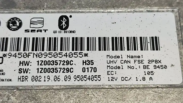 Volkswagen PASSAT CC (2008 - 2012) 1Z0035729C Bluetooth модуль — фото 3