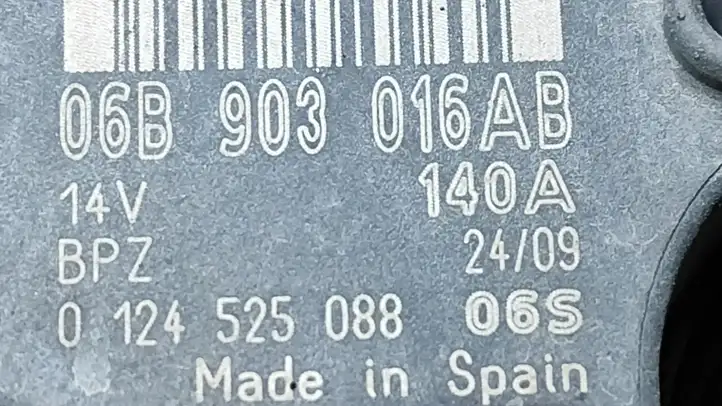 Volkswagen PASSAT CC (2008 - 2012) 06B903016AB Запчасти генератора — фото 6