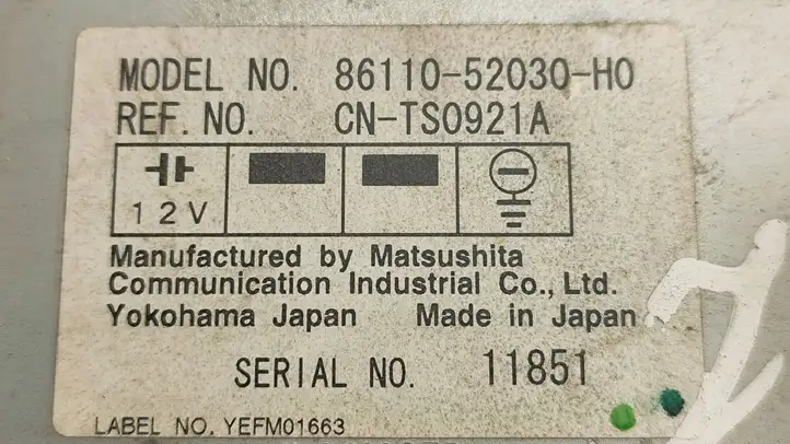 Toyota Yaris Verso (1999 - 2005) 8611052030 Магнитола / мультимедийная система — фото 3