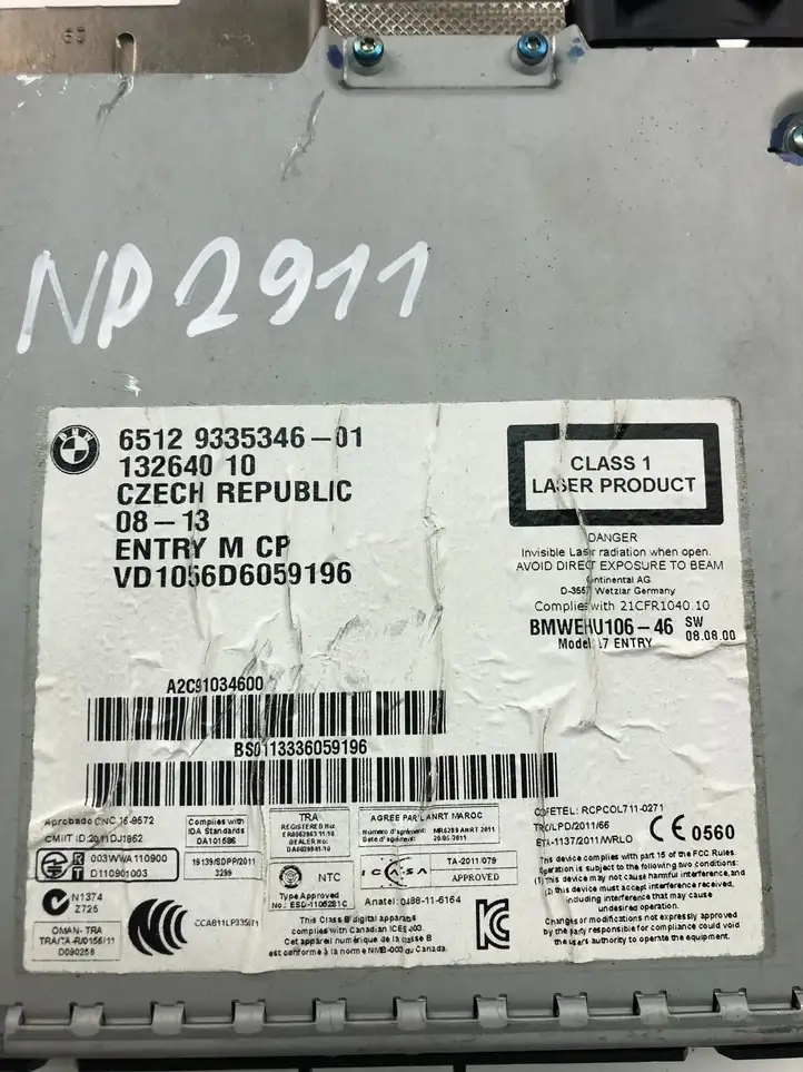BMW 1 F20 F21 (2011 - 2019) 9335346 Магнитола / мультимедийная система — фото 4