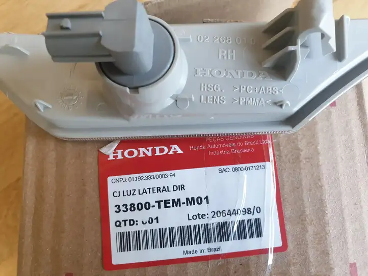 Honda Civic X (2016 - 2021) 33800TEMM01 Поворотный фонарь крыла — фото 2