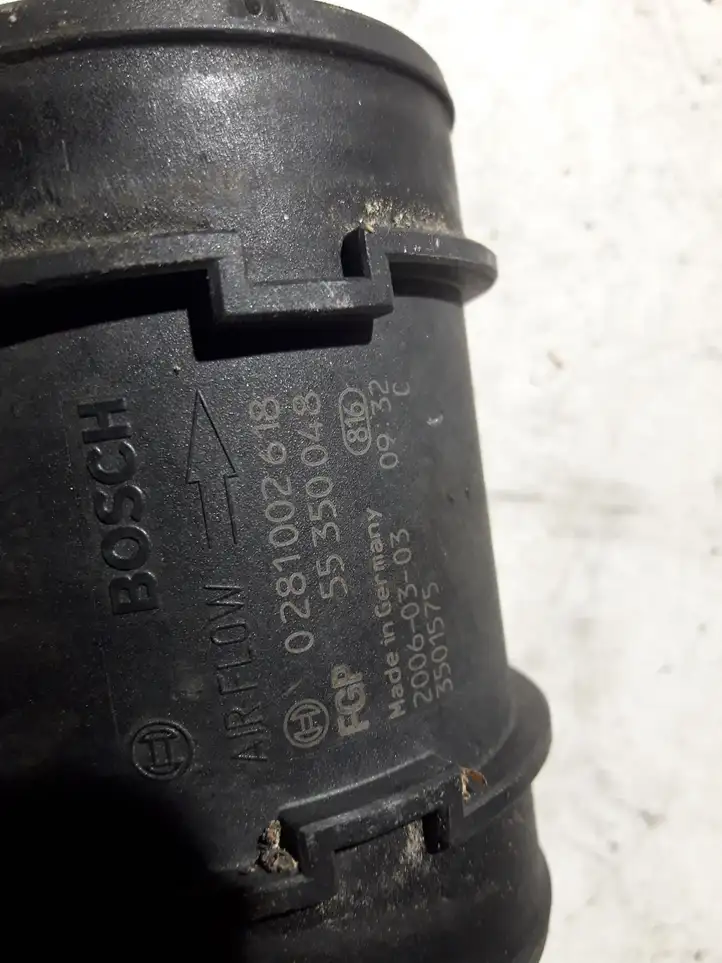Opel Astra H (2004 - 2009) 0281002618 Датчик массового расхода воздуха — фото 5